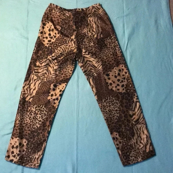 SCARLETT blouse blazer jacket shacket and animal print pants set size 10 - Picture 2 of 8